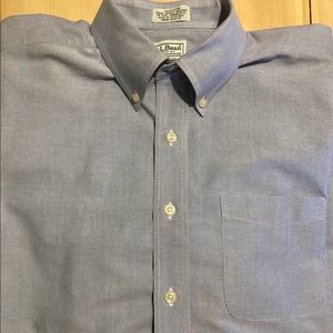 L.L. Bean 100% Cotton Single Needle Tailoring